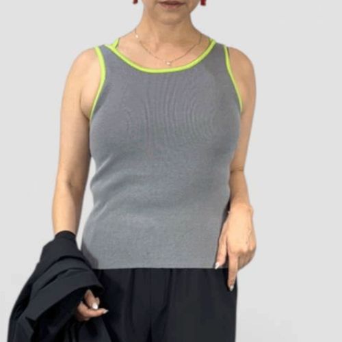 ブルーベル
QTUMU バイカラータンクニットインナートップス