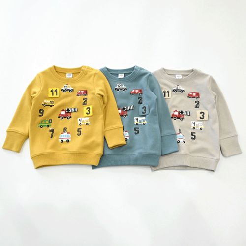 ベビールーム
働く車の時計 トレーナー