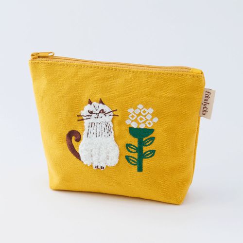 4971587563270







アカツキコーポレーション
fikalycka 舟形ポーチ サガラ刺繍 イエロー