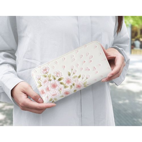 絹館
浅草文庫 八重桜ラウンド長財布