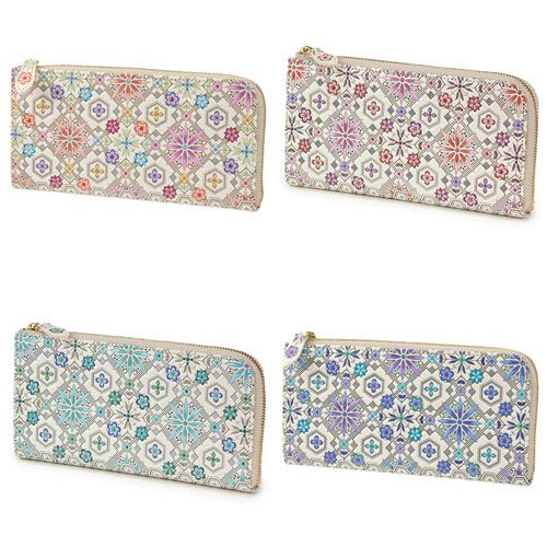 絹館
浅草文庫 花菱柄L字ファスナー長財布