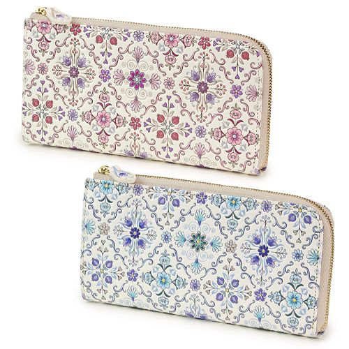 絹館
浅草文庫 オリエント柄L字ファスナー長財布