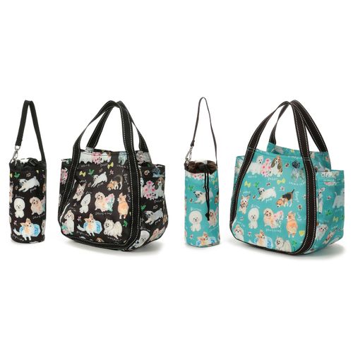 東邦撚糸
保冷色々犬柄ボトル付きバッグ バルーン小