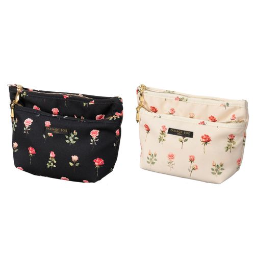 4519952108482







パサージュ．ボワ
薔薇柄マチ付きポーチ