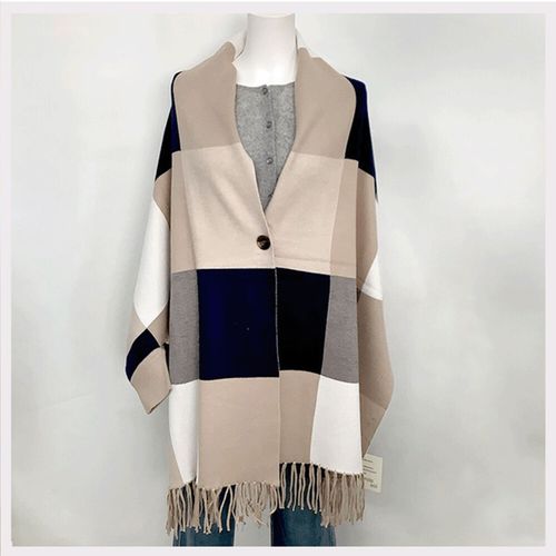 ｃｒｏｉｓ
チェック柄ケープカーディガン