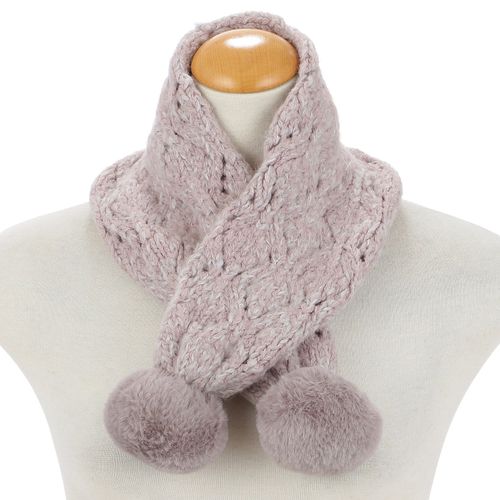 クロスプラス
ポンポン付きマフラー