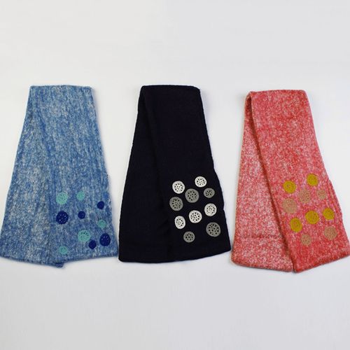 インディラ
インド製 差し込み刺繍マフラー ドット