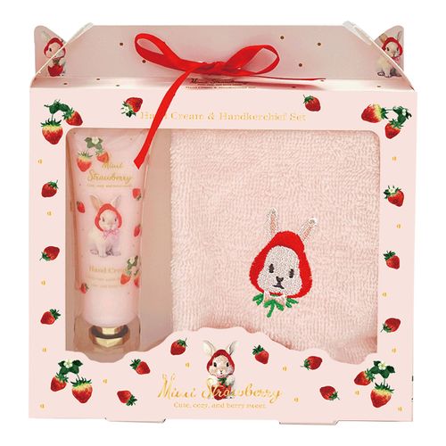 4995808431124



180-172844



コージカンパニー
ミミストロベリー ハンカチ＆ハンドクリームセット