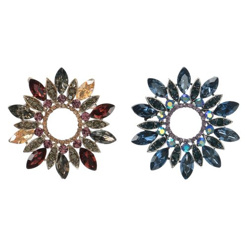 伸美
フラワービジューブローチ