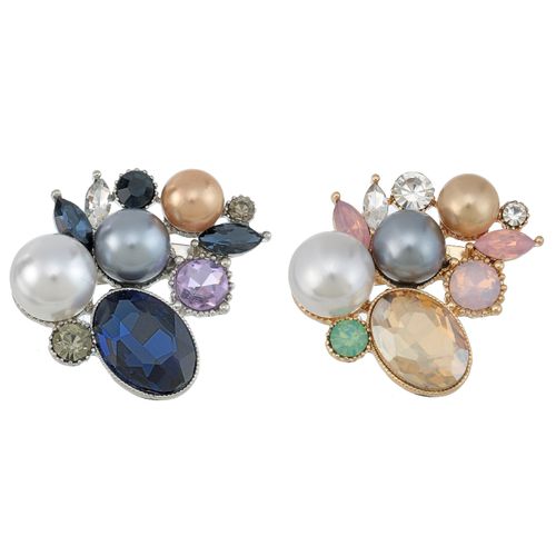 伸美
ビジューブローチ