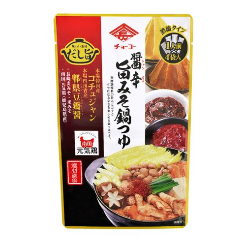 4974507744292



ﾁｮｰｺｰ



トライ・インターナショナル
チョーコー醤油 醤辛旨味噌鍋つゆ（濃縮タイプ）4袋入