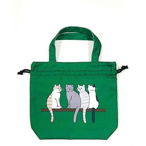 4526741390164



39016



プリンスコレクション
タルティーヌ 巾着トートバッグ 4匹ねこ（グリーン）