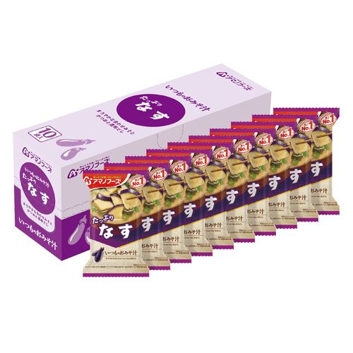 ｹｰｽﾊﾝﾊﾞｲ60ｺ



アサヒグループ食品
なすいつものおみそ汁