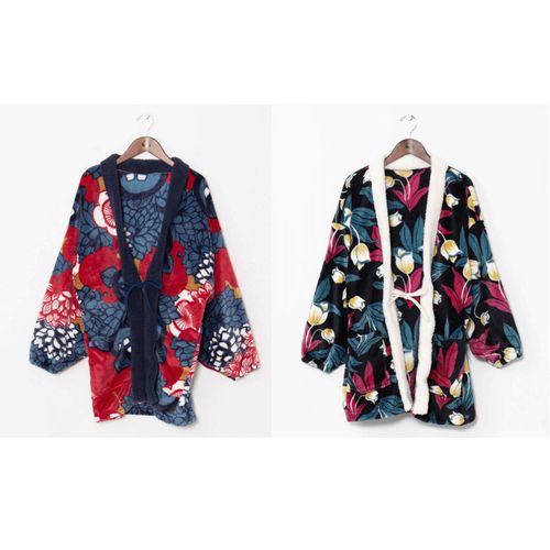 アミナコレクション
ぬくいボア半纏（はんてん）