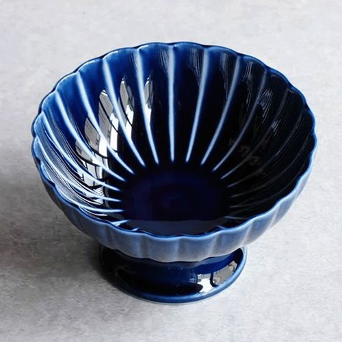 ｷﾞﾔﾏﾝﾄｳ



カネコ小兵製陶所
ぎやまん陶 茄子紺 高台デザート