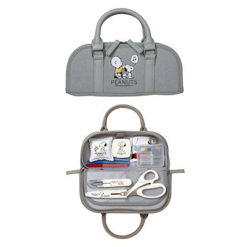 4902857086519



8651



ミササ
スヌーピー ソーイングセットクラフトバッグ ラウンドタイプ グレー