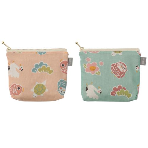 風舎
ファスナーポーチ めでたい