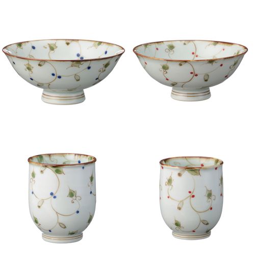 光和陶器
内外唐草飯碗湯呑