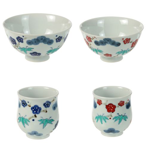 光和陶器
吉祥松竹梅飯碗湯呑