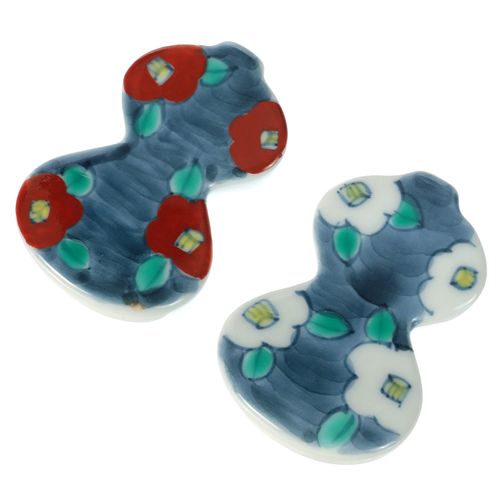 ﾄｸｼﾁ



光和陶器
ペア箸置 紅白椿