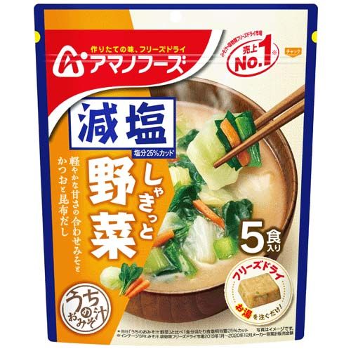 4971334208768







アサヒグループ食品
減塩うちのおみそ汁 野菜5食