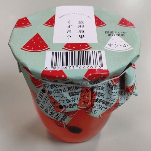 4970671222673



3ｺﾀﾊﾞ



オハラ
金沢涼菓 くずきりすいか