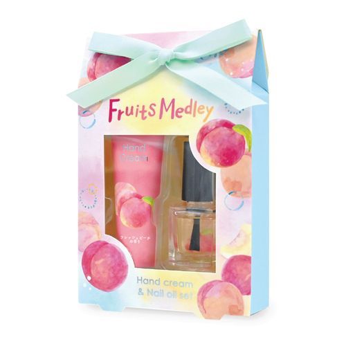 4975541621556



62155



チャーリー
フルーツメドレー ハンドクリーム＆ネイルオイルセット フレッシュピーチの香り