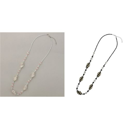 伸美
ビーズガラスロングネックレス