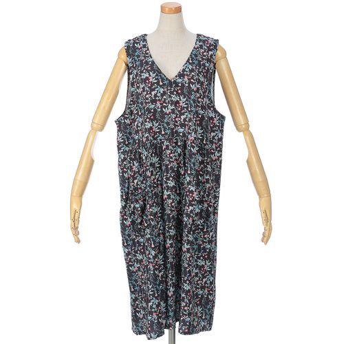 0



錦衣紡
レーヨン花柄Vネックエプロンドレス