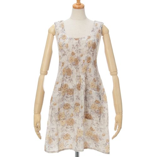 トレンディー
おうち美人 コシボチリメン大バラ柄プリーツエプロン