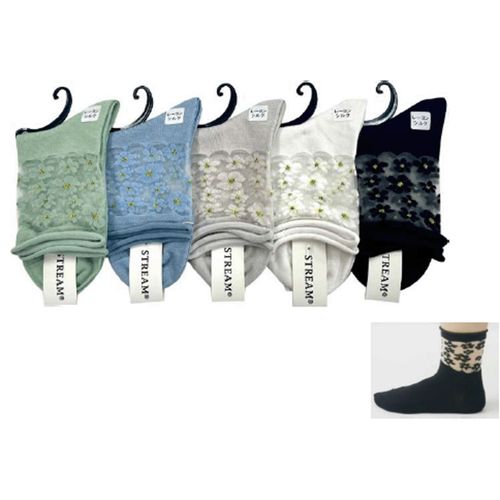 アシスト
STREAM トップシースルー 小花柄 クルー丈 靴下