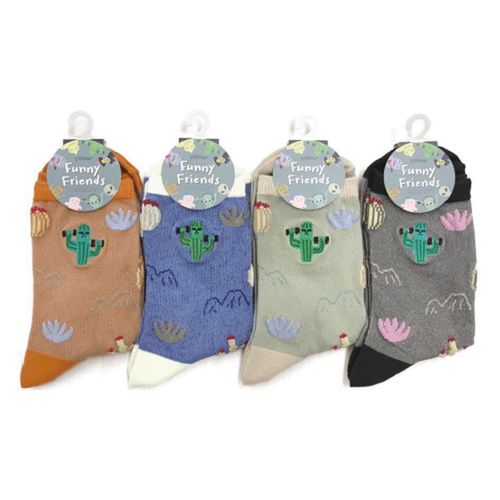 アシスト
STREAM Funny Friends 筋トレさぼてん 刺しゅう クルー丈 靴下