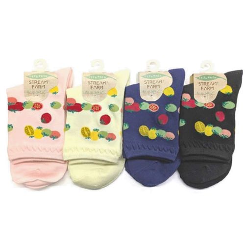 アシスト
STREAM トマト部分刺繍 クルー丈 靴下