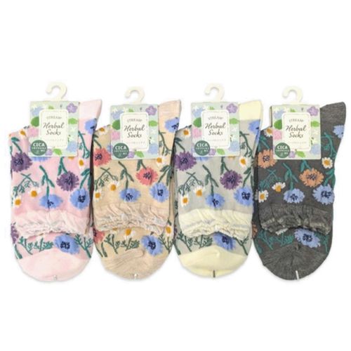 アシスト
STREAM ハーバルソックス ヤマグルマとカモミール ロークルー靴下