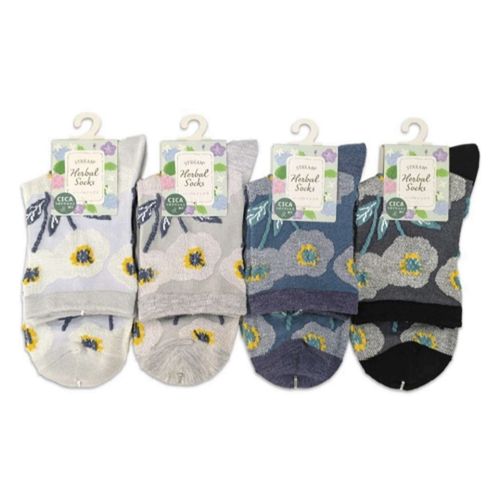 アシスト
STREAM ハーバルソックス 大きなお花 ロークルー 靴下
