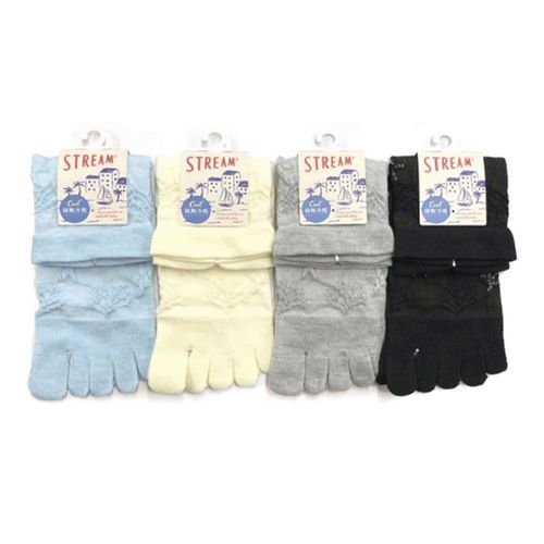 アシスト
STREAM 5本指 接触冷感 クルー丈 貝とサンゴフロート 靴下