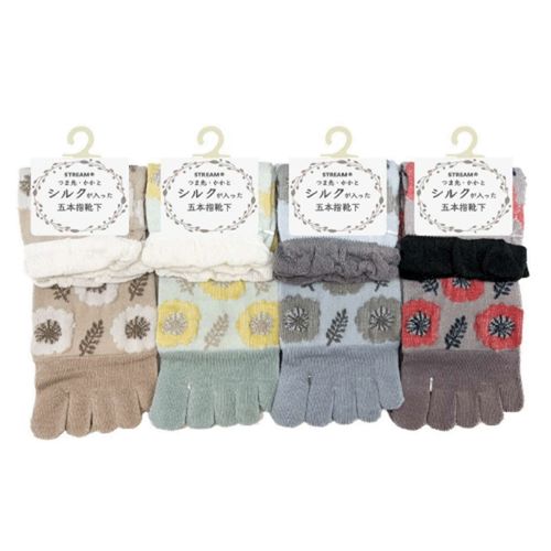 アシスト
STREAM 5本指 花柄 クルー丈 靴下