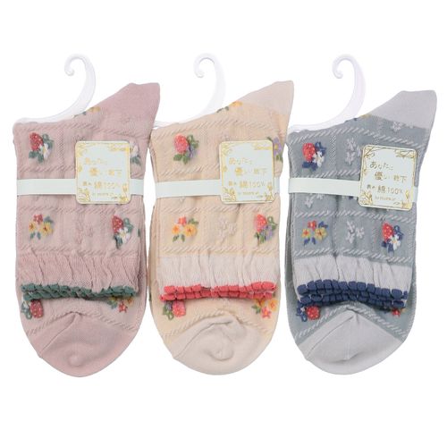 ウィックス
あなたに優しい ロークルー 表綿100％ イチゴチェック