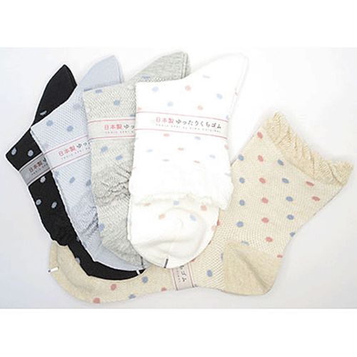 キングオリジナル
クルーソックス マルチカラードット総メッシュ