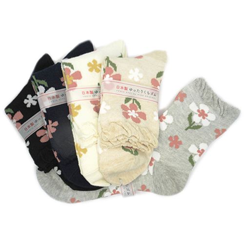 キングオリジナル
クルーソックス 総メッシュ 花柄