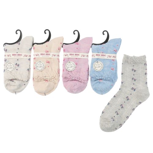 モモステーション
クルー スパイラル 小花 靴下