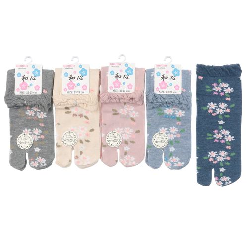 モモステーション
足袋 クルー お花柄 靴下