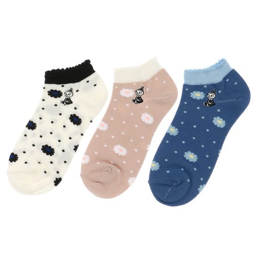 4905114561880







ウィックス
MOOMIN スニーカー丈ソックス 花ドットミイ刺繍