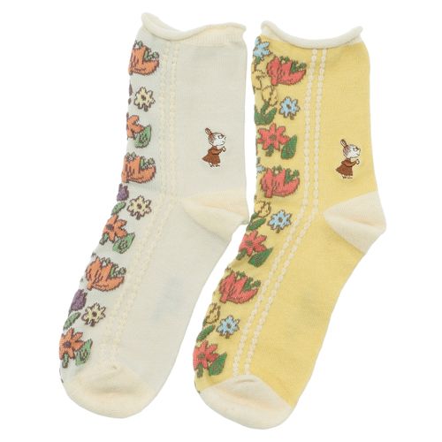 4905114874898







ウィックス
MOOMIN ロークルーソックス シルク入フロントフラワーミイ刺繍