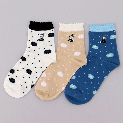 4905114569039







ウィックス
MOOMIN ロークルーソックス 花ドット＋ミイ刺繍