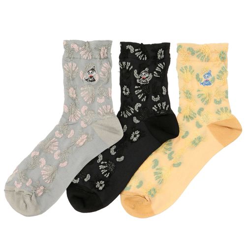 4905114569107







ウィックス
MOOMIN ロークルーソックス 花柄ミイ刺繍