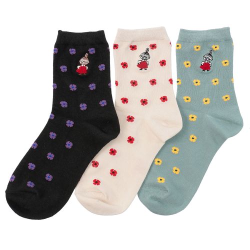 4905114875321







ウィックス
MOOMIN ロークルーソックス 小花柄ミイ刺繍