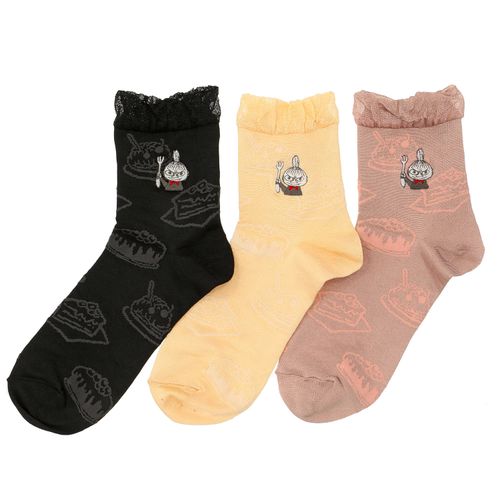 4905114569138







ウィックス
MOOMIN ロークルーソックス ケーキ柄 ミイ刺繍