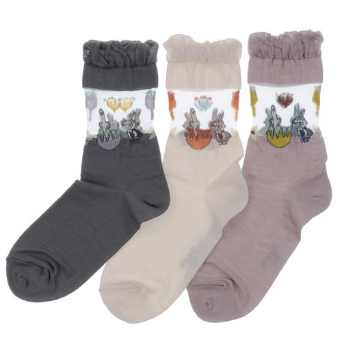 4905114949251







ウィックス
MOOMIN ロークルーソックス 部分シースル－ ニョロニョロミイ