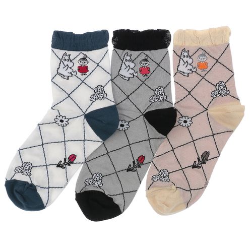 4905114949008







ウィックス
MOOMIN 冷感ロークルーソックス 格子柄ミイ刺繍